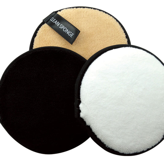 Magischer, weicher Wasch- und Abschmink-Schwamm – kurzer Flaum, runde Form, Make-up-Entferner-Pad