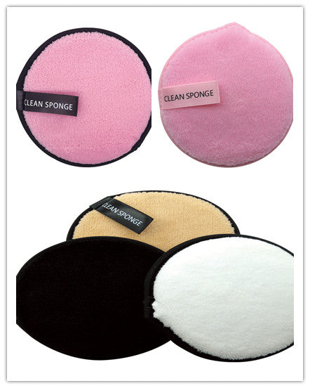 Magischer, weicher Wasch- und Abschmink-Schwamm – kurzer Flaum, runde Form, Make-up-Entferner-Pad