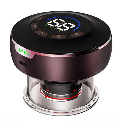 AcheFly Wiederaufladbarer, kleiner, multifunktionaler elektrischer Gua-Sha-Schabemassager – Gerät für Physiotherapie, Gesichtsbehandlung und intelligentes Klopfen