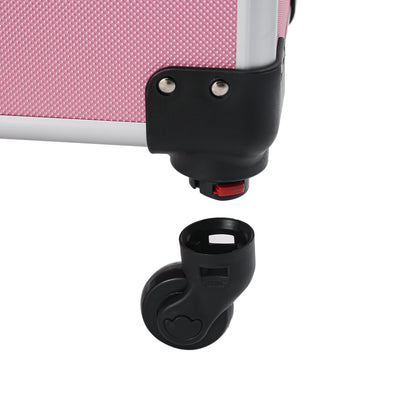 4-in-1 Aluminiumlegierung – Trolley, Beauty-Koffer, Kosmetikkoffer, Stickerei-Box