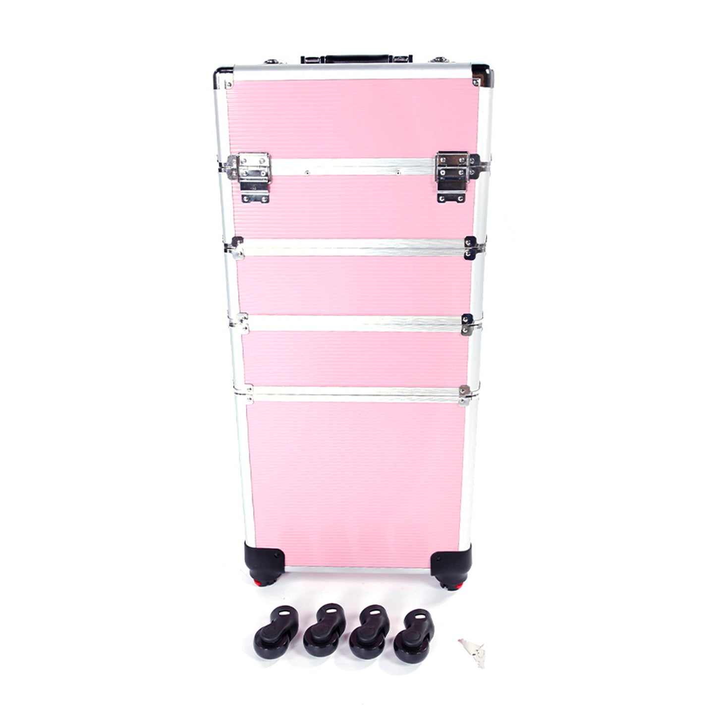 4-in-1 Aluminiumlegierung – Trolley, Beauty-Koffer, Kosmetikkoffer, Stickerei-Box